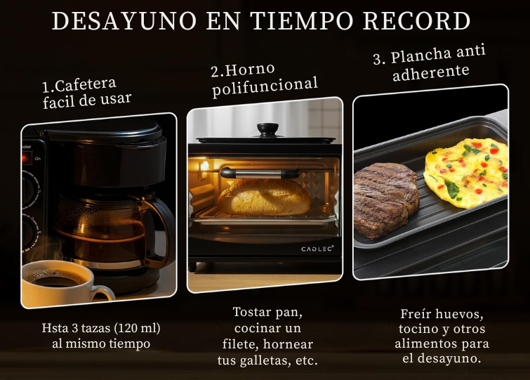 HORNO DESAYUNO 3 EN 1