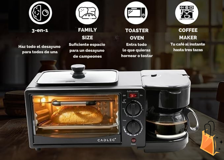HORNO DESAYUNO 3 EN 1